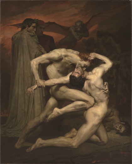 윌리앙 아돌프 부그로의 '단테와 베르길리우스', 파리 오르세 미술관 소장. [사진=세미콜론]