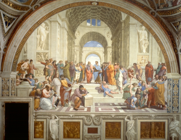 라파엘로 산치오, '아테네 학당', 1509~1510. [사진=도서출판 길벗] 