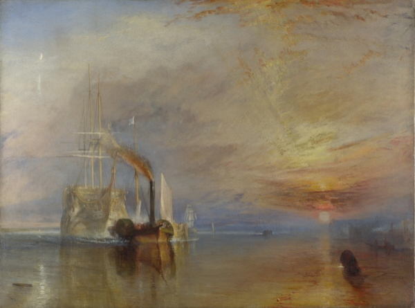 윌리엄 터너, '해체를 위해 예인되는 전함 테메레르', 영국 런던 내셔널 갤러리 소장. [사진=도서출판 시공아트]